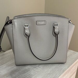 Kate Spade Silver Satchel Bag